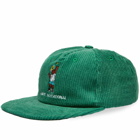 MARKET Men's Invitational 5 Panel Corduroy Cap in Green