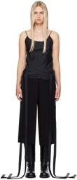 Ann Demeulemeester Black Skya Fluid Tank Top