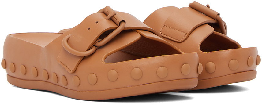 At.Kollektive Tan Natacha Ramsay Levi Edition Studded One Sandal