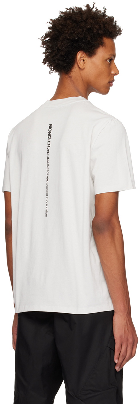 Moncler Off-White Garment-Washed T-Shirt Moncler