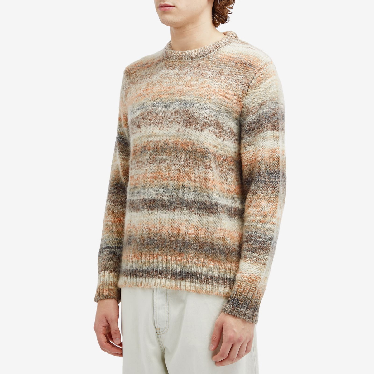 Corridor Men's Space Dye Mohair Jumper in Natural Corridor