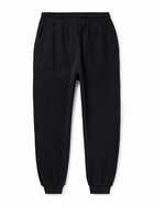 BODE - Tapered Logo-Appliquéd Cotton-Jersey Sweatpants - Black