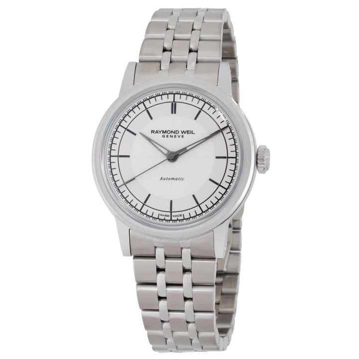 Photo: Raymond Weil Millesime Automatic Cream Dial Ladies Watch 2125-STS-64001