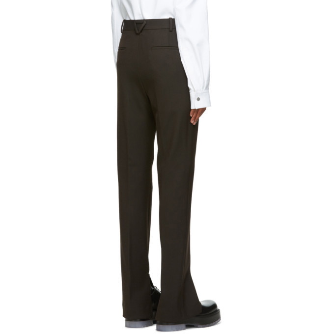 Bottega Veneta Brown Technical Twill Trousers Bottega Veneta