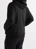 VALENTINO - Logo-Print Cotton-Jersey Hoodie - Black