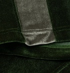 Needles - Logo-Embroidered Two-Tone Velour Tank Top - Green