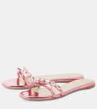 Giambattista Valli Embellished mirrored leather sandals