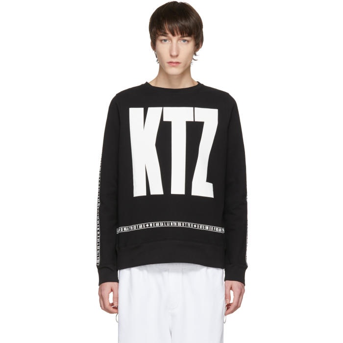 KTZ Black Letter Logo Sweatshirt KTZ