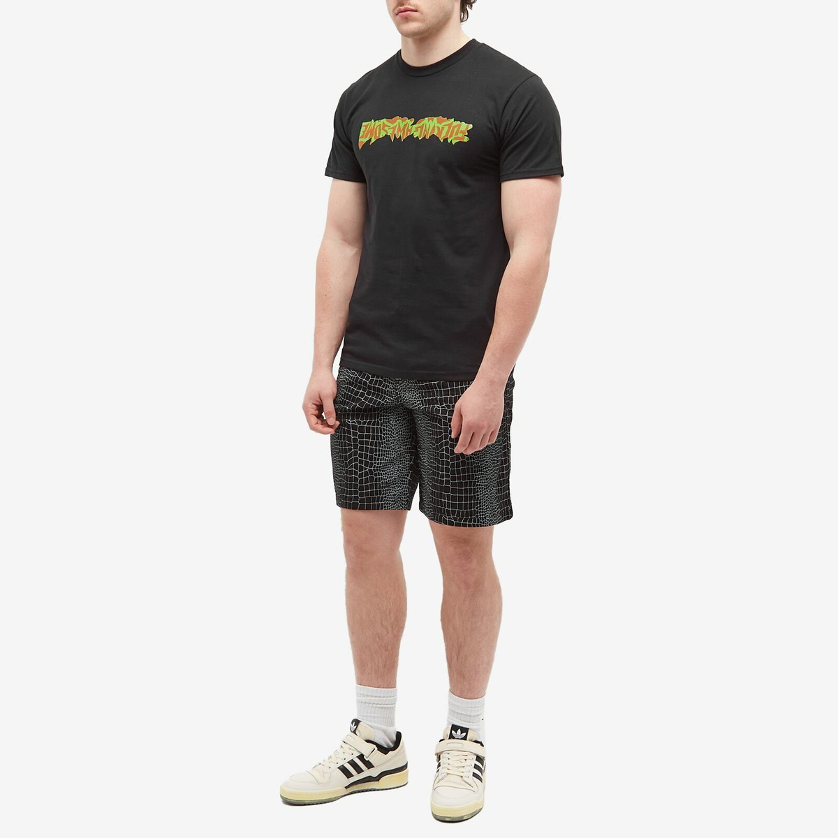 【FUCKING AWESOME】CUT OUT LOGO TEE / BLACK Black Fucking Awesome Cut Out Logo T-Shirt | SVD