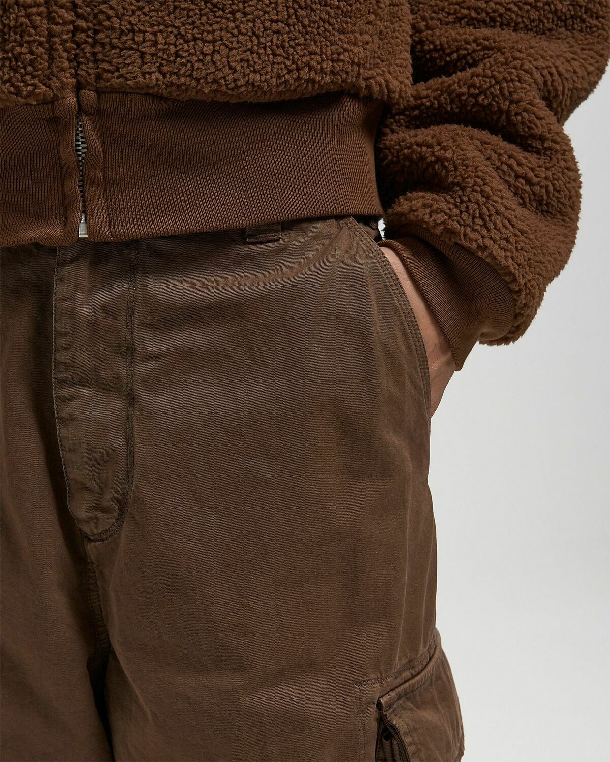 ERL ZIP-OFF CARGO PANTS WOVEN Brown Men ERL