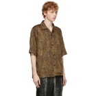 Needles Yellow Python Cabana Short Sleeve Shirt