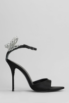Sophia Webster Aura Sandals In Black Satin