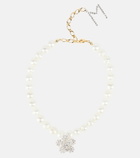 Magda Butrym - Pearl and crystal-embellished choker