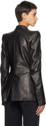Ann Demeulemeester Black Nathan Leather Jacket