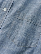Kingsman - Button-Down Collar Cotton-Chambray Shirt - Blue