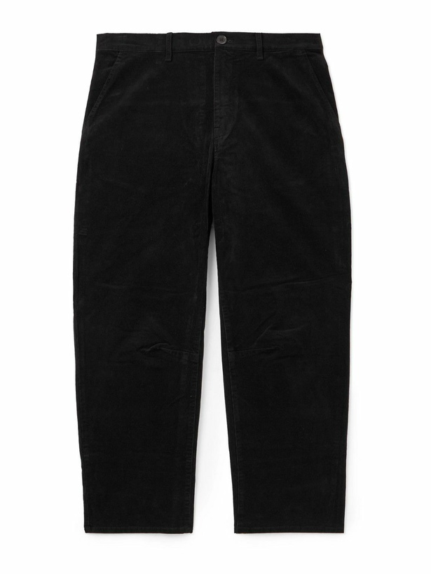 Photo: Nili Lotan - Carpenter Cropped Straight-Leg Cotton-Blend Corduroy Trousers - Black
