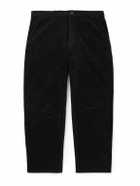 Nili Lotan - Carpenter Cropped Straight-Leg Cotton-Blend Corduroy Trousers - Black