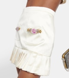 Miss Sohee Embellished silk miniskirt