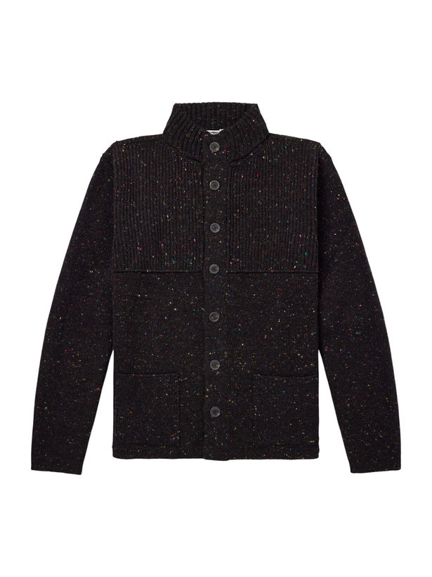 Photo: Inis Meáin - Storm Merino Wool and Cashmere-Blend Cardigan - Brown
