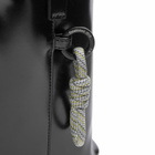 F/CE. Women's Tech Leather Drawstring Shoulder Bag in Black 