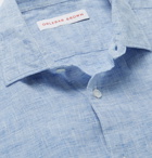 Orlebar Brown - Giles Mélange Linen Shirt - Blue