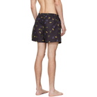 Paul Smith Black 'Cherries' Swim Shorts