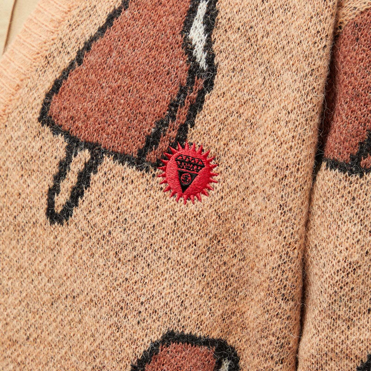 ICECREAM Men's Popsicle Cardigan in Beige ICECREAM