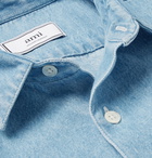 AMI - Washed-Denim Shirt - Men - Blue