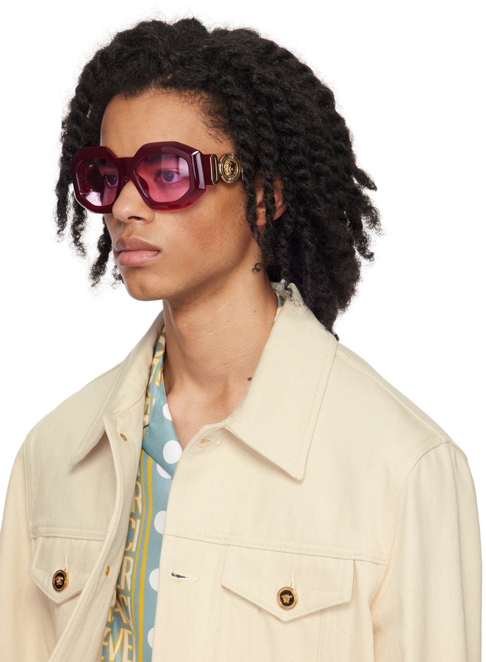 Versace Burgundy Medusa Sunglasses Versace display picture 1
