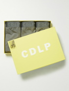CDLP - Three-Pack Stretch-Lyocell Briefs - Gray