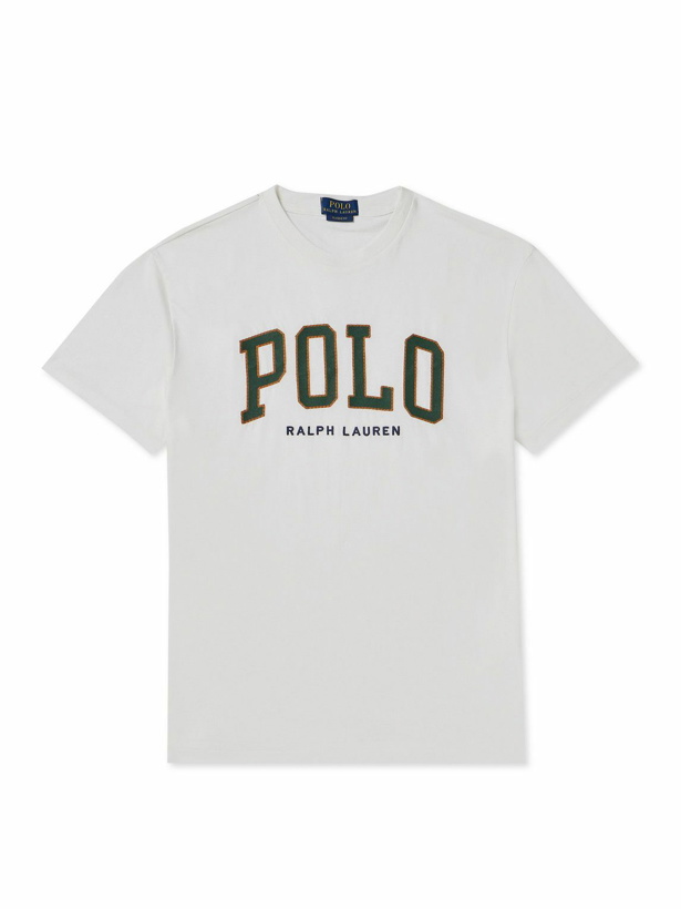Photo: Polo Ralph Lauren - Logo-Appliquéd Cotton-Jersey T-Shirt - White