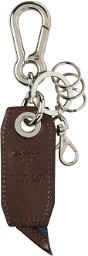 master-piece Brown Hook Buckle Keychain