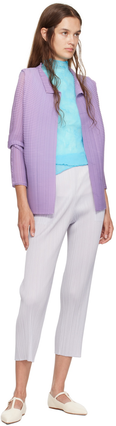 ISSEY MIYAKE WOOLY PLEATS-56 PURPLE ISSEY MIYAKE WOOLY PLEATS-56 PURPLE