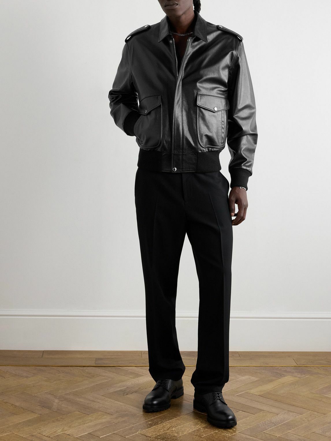 Dolce&Gabbana - Leather Jacket - Black