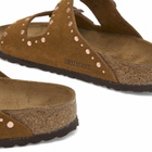 Birkenstock Women's Arizona Rivet in Mink Suede