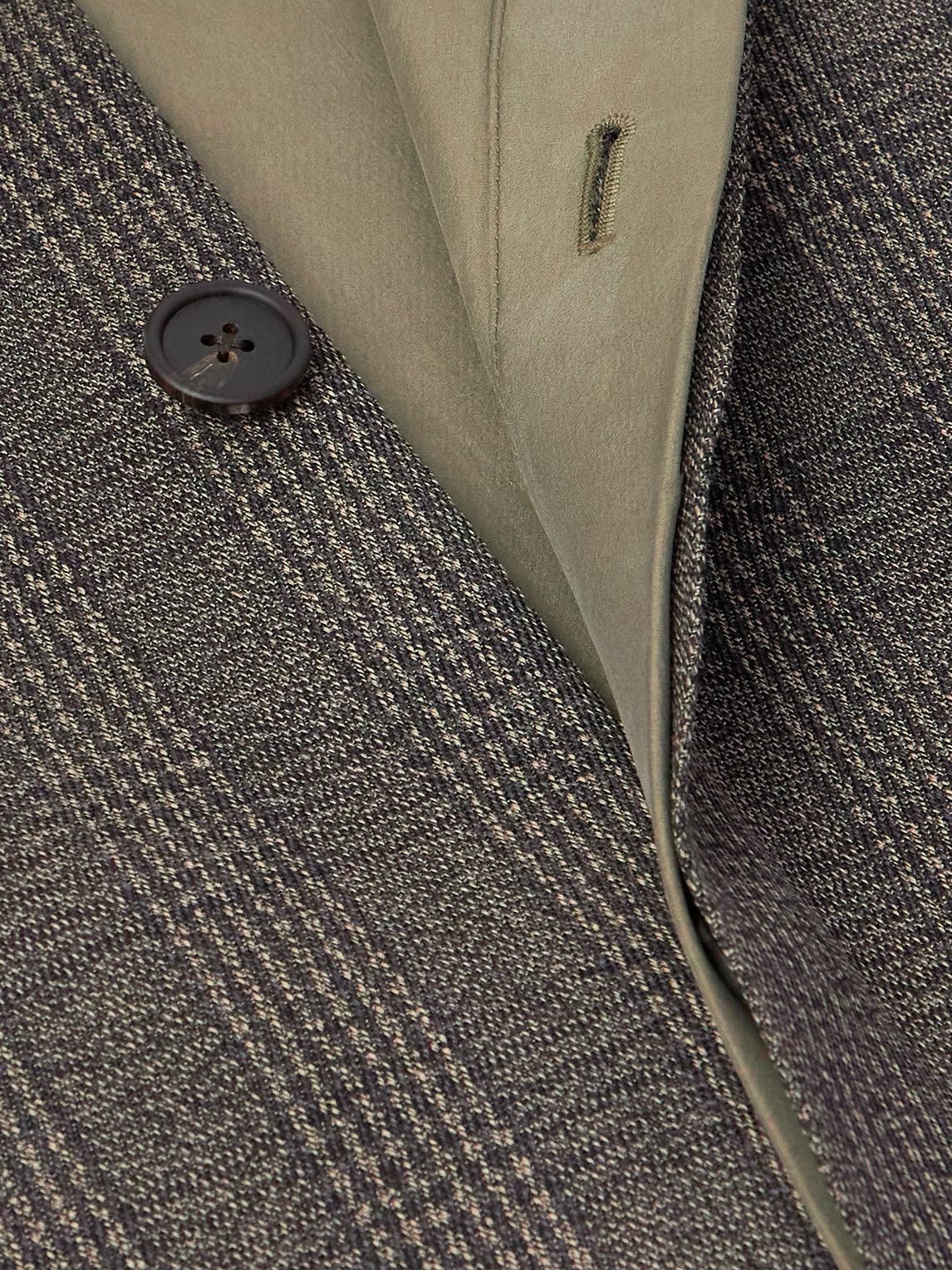 The Row - Palo Prince of Wales Checked Virgin Wool and Silk-Blend Coat - Black