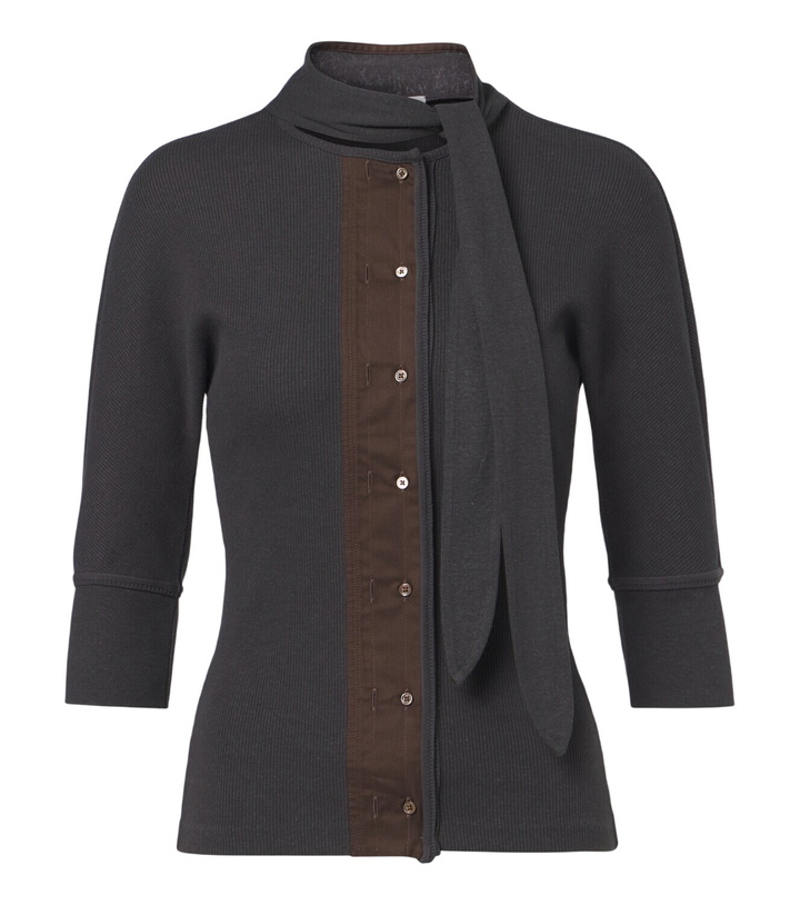 Photo: Lemaire Cotton and linen-blend jersey T-shirt