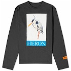 Heron Preston Men's Painted Heron LS T-Shirt in Black