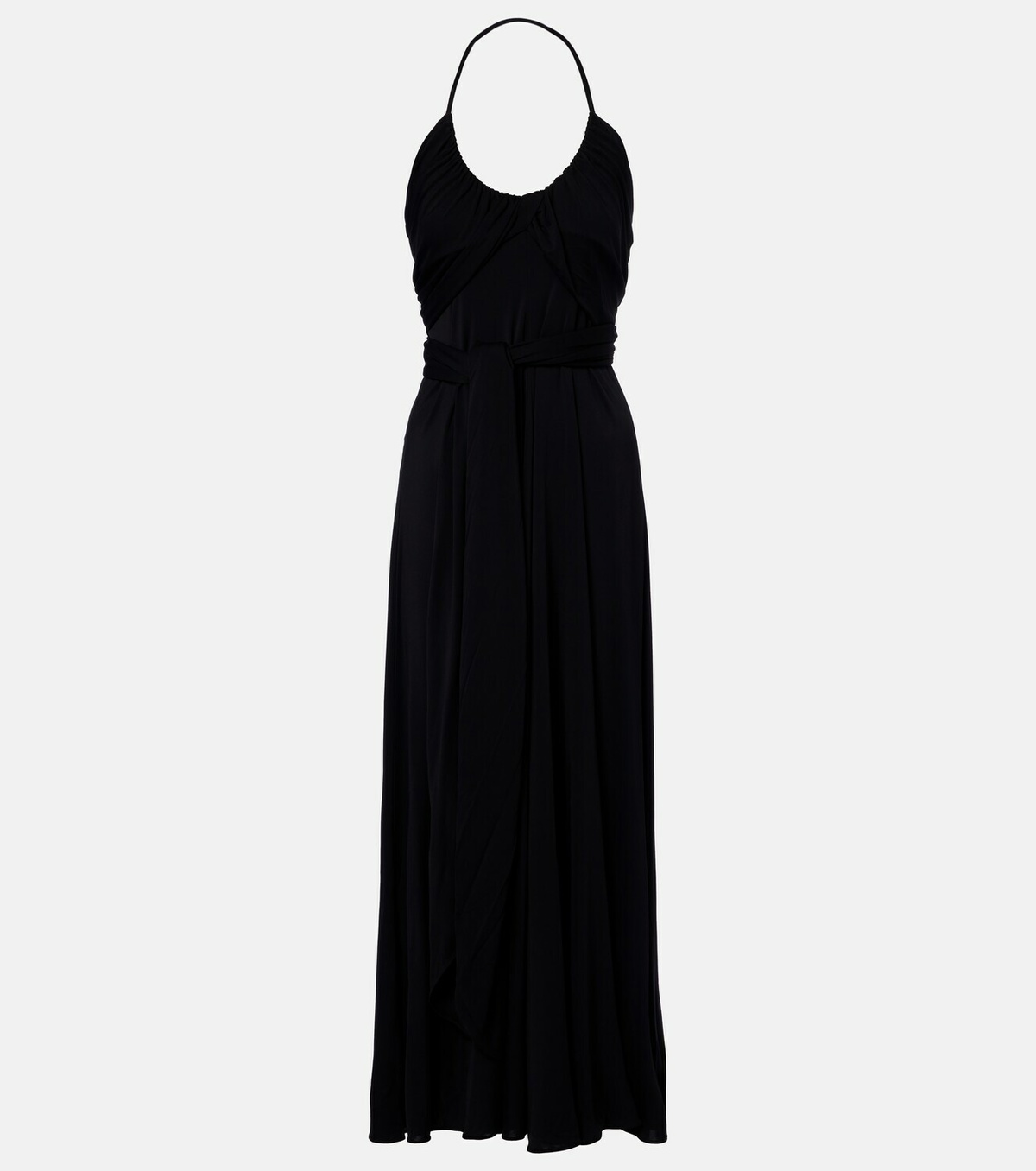 Alaïa Draped jersey maxi dress
