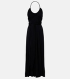 Alaïa Draped jersey maxi dress