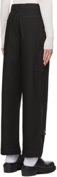 Dion Lee Black Utility Blouson Trousers