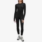 Adanola Women's Ultimate Long Sleeve Unitard in Black