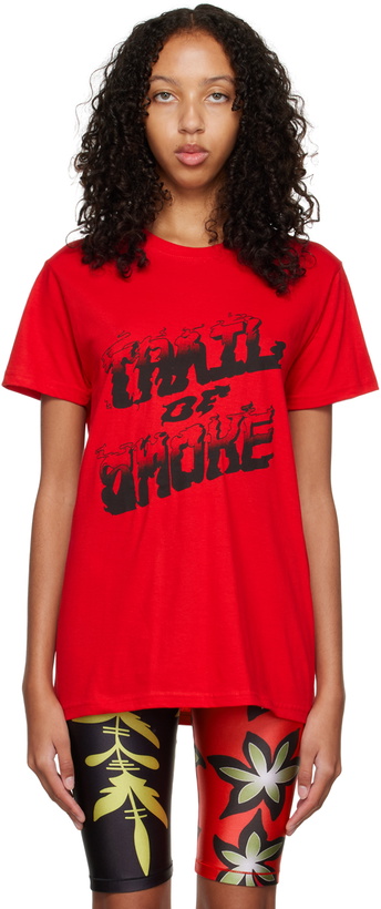 Photo: Sia Arnika Red 'Trail Of Smoke' T-Shirt
