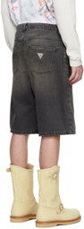 GUESS USA Black Vintage Denim Shorts