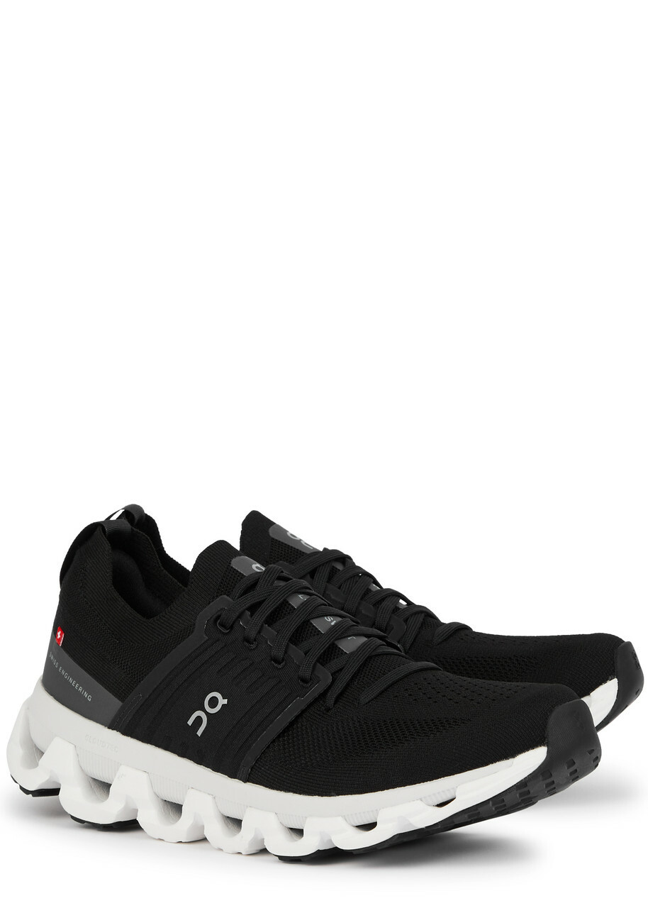 ON Cloudswift 3 Panelled Mesh Sneakers Black