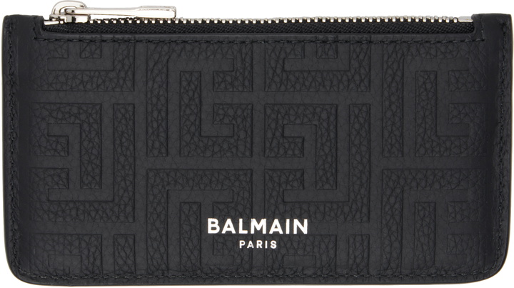 Photo: Balmain Black Leather Card Holder