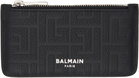 Balmain Black Leather Card Holder