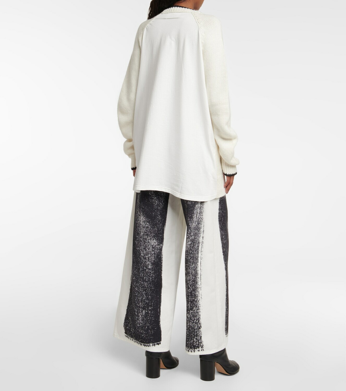 MM6 Maison Margiela - Logo cotton-blend sweater MM6 Maison Margiela