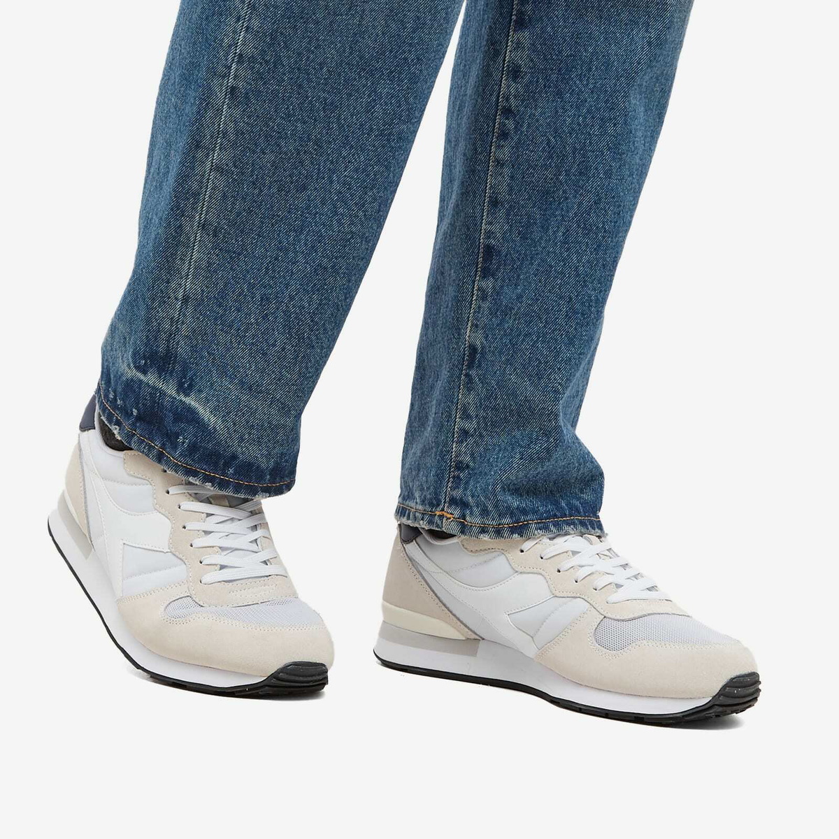 Diadora Men's Camaro Sneakers in Glacier Grey/White Diadora