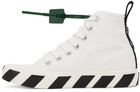 Off-White White Mid-Top Vulcanized Sneakers